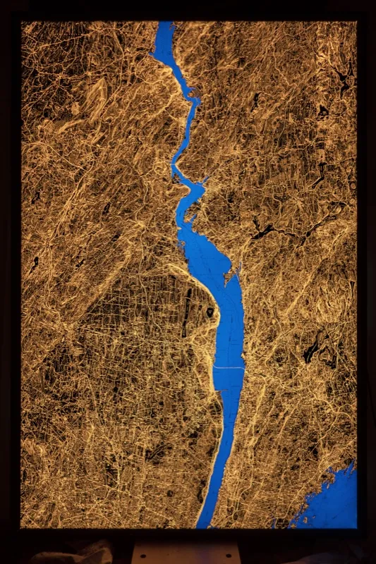 Hudson Valley 4x6ft map